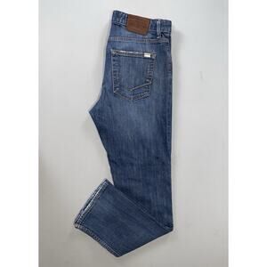 VANS Vintage Slim Fit Button Fly Stretch Denim Skate Jeans. Medium Wash, 32X29